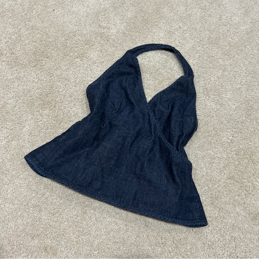 Ann Taylor Jeans Women’s Denim Halter Neck Top Size 4